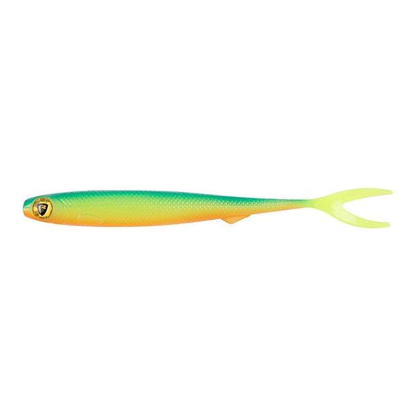 Fox Rage Gumová Nástraha Slick Finesse Super Soft UV Blue Back Chartreuse