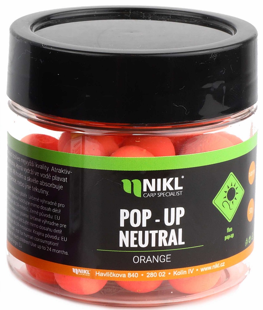 Levně Nikl fluoro pop up neutral 18 mm 50 g-oranžová