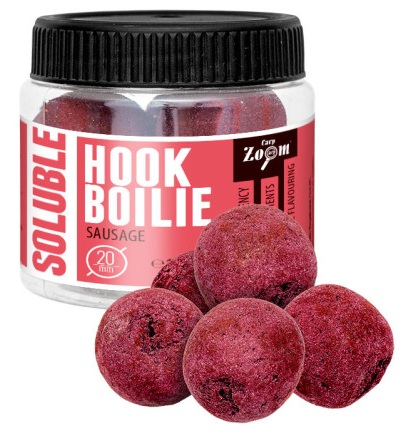 Levně Carp zoom rozpustné boilie soluble hook boilie 110 g 20 mm - klobása
