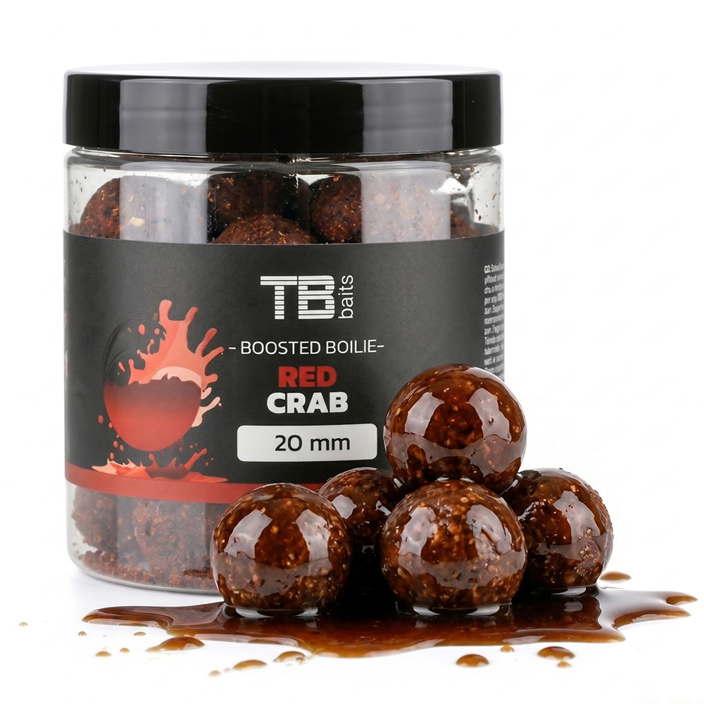 Tb baits boosterované boilie red crab 120 g - 24 mm