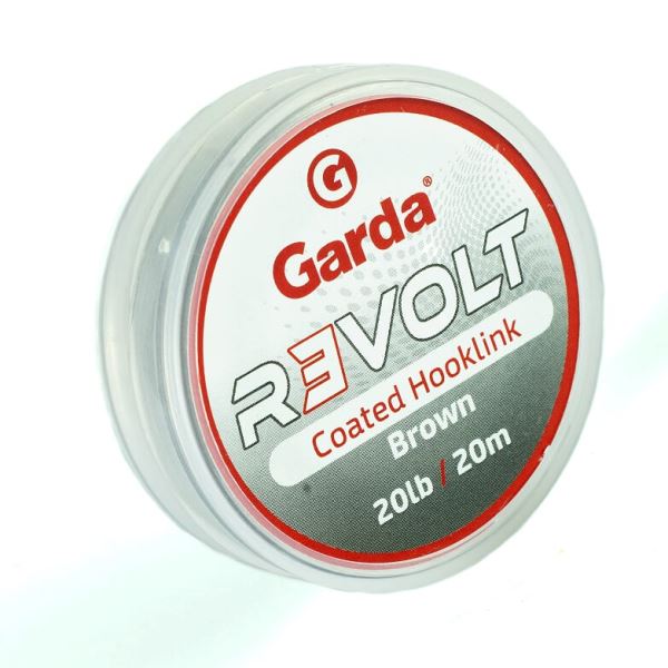 Garda Návazcová Šňůrka Revolt Coated Hooklink Brown 20 m