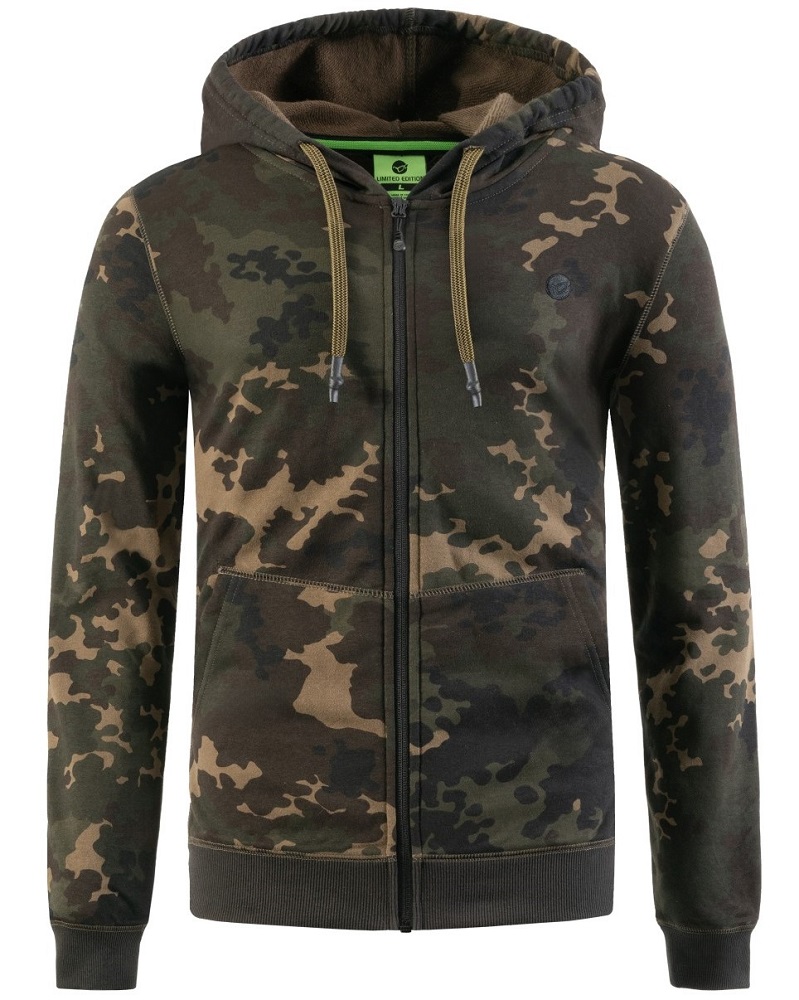 Levně Korda mikina zip hoodie dark kamo - xl