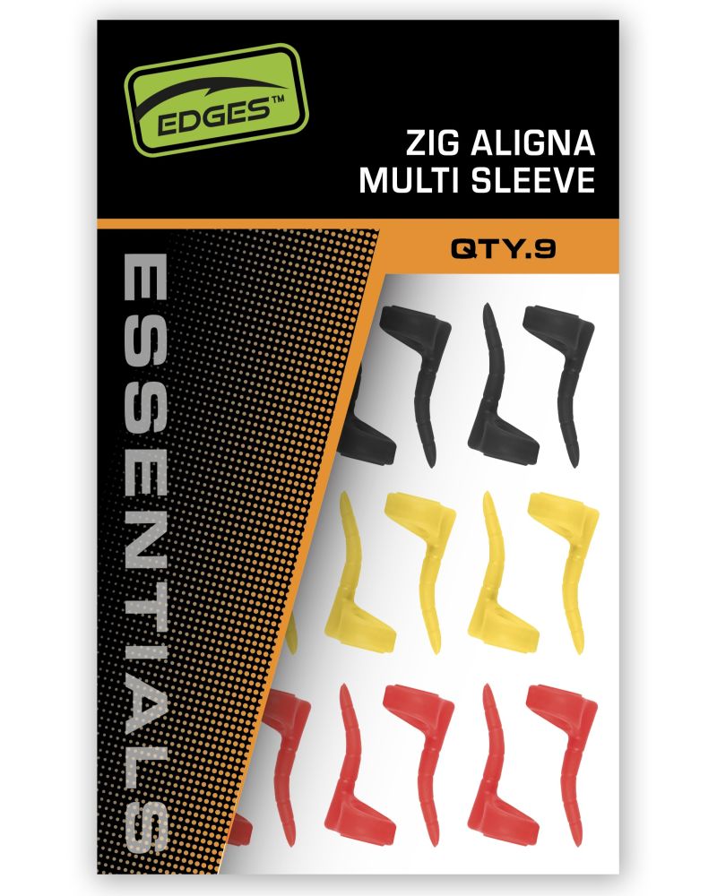 Fox rovnátka edges essentrials zig aligna multi sleeve kit (3 žlutá, 3 červená a 3 černá)