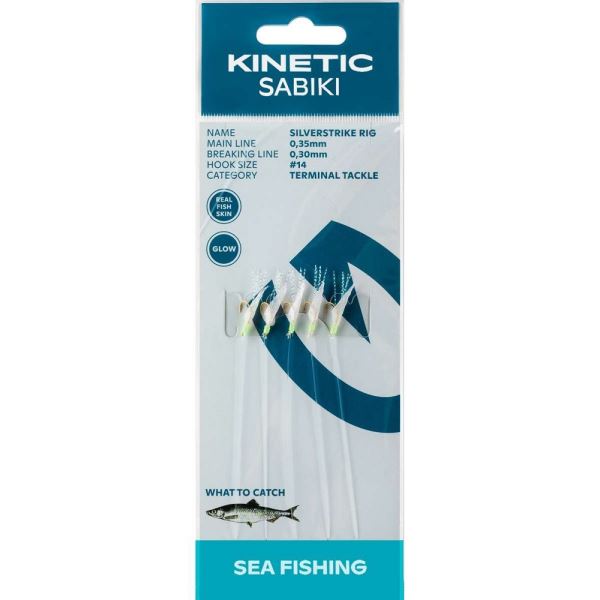 Kinetic Návazec Sabiki SilverStrike Fishskin Flash 150 cm