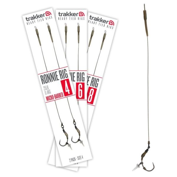 Trakker Návazce Ronnie Rig Barbed 25 lb 2 ks Trakker Návazce Ronnie Rig Barbed 25 lb 2 ks