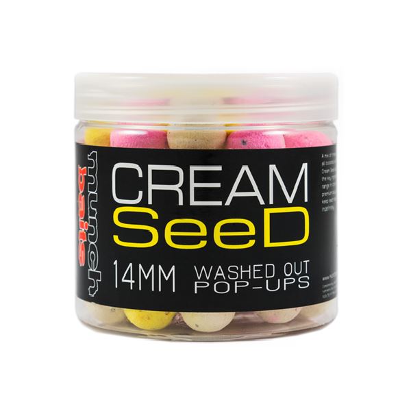 Munch Baits Plovoucí Boilies Pop-Ups Washed Out Cream Seed 200 ml