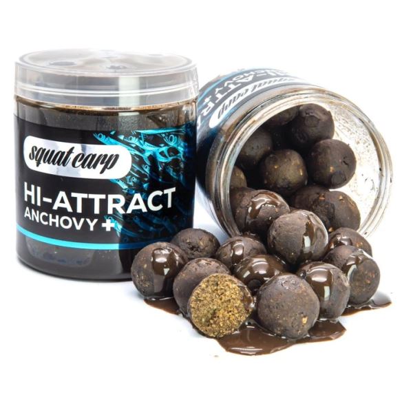 Squat Carp Boilies v Dipu Hi-Attract Anchovy+ 220 g