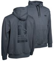 Nash Mikina Make It Happen Since 1978 Hoody Grey Marl - L