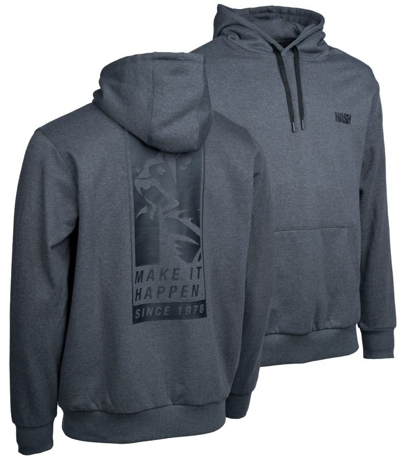 Nash mikina make it happen since 1978 hoody grey marl - xxl