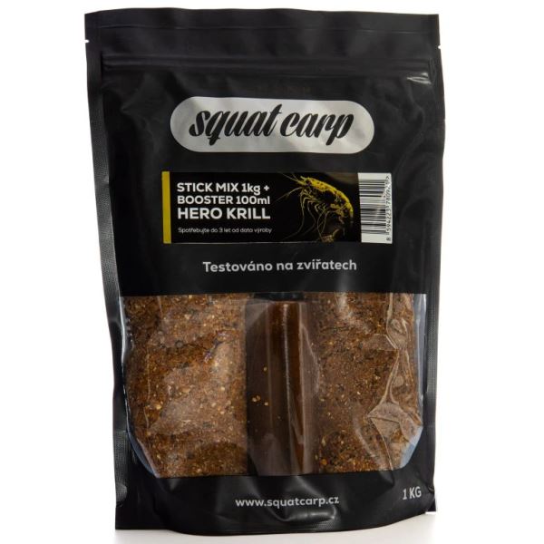 Squat Carp Stick Mix Hero Krill 1 kg + Booster 100 ml