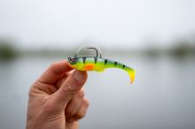 Berkley Gumová Nástraha Powerbait Agent E HD Chartreuse Shad & Firetiger 2 ks (2)