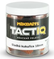 Mikbaits Měkčené Pelety TactiQ 250 ml 18 mm-Sladká kukuřice