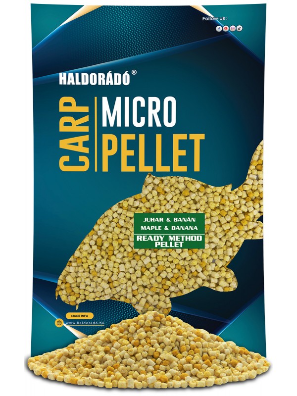 Levně Haldorádó pelety method ready micro pellet javor & banán 600 g