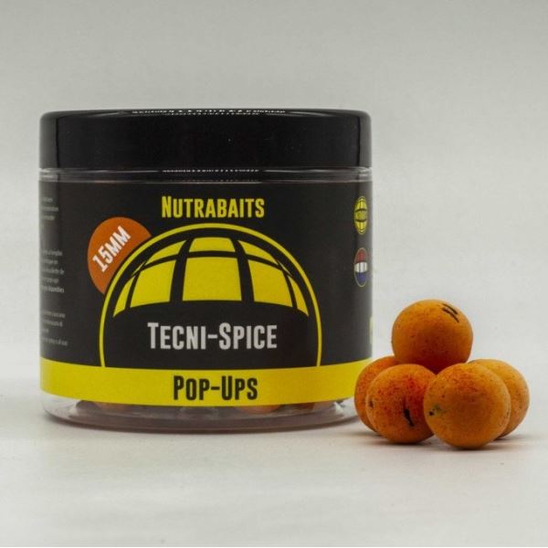 Nutrabaits Plovoucí Boilie Pop-Up Tecni Spice 15 mm