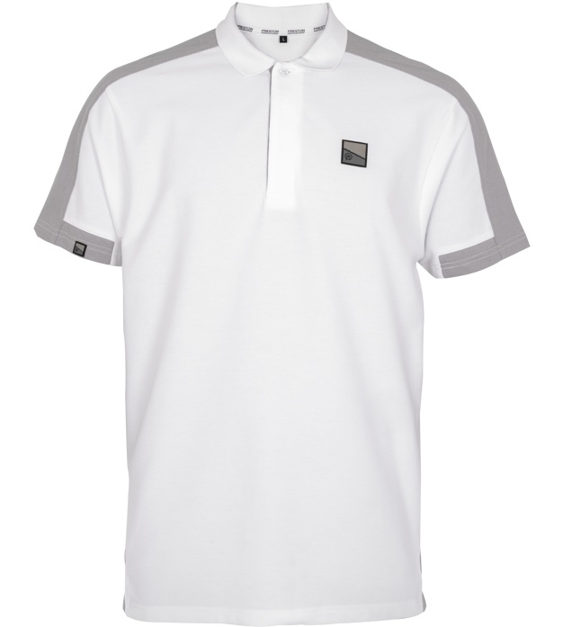 Preston innovations tričko core collection polo white - xl