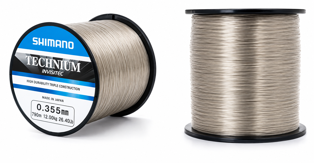 Shimano vlasec technium invistec a mono grey - průměr 0,305 mm nosnost 9 kg návin 1100 m