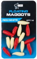 Nash Umělá Nástraha Červ Floating Maggot Red White 14 ks Nash Umělá Nástraha Červ Floating Maggot Red White 14 ks