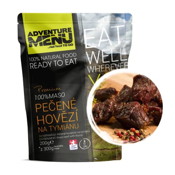 Adventure Menu 100% Pečené Hovězí Na Tymiánu