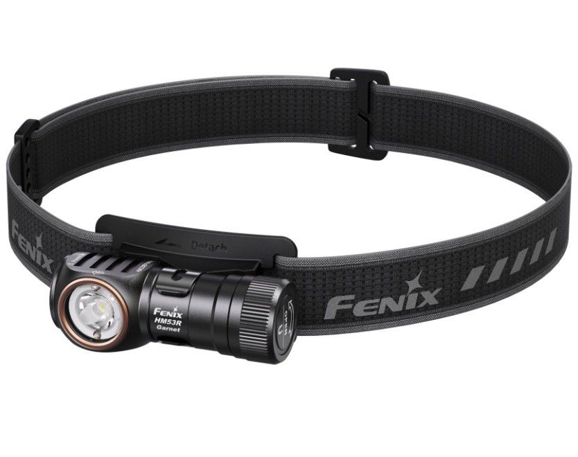 Fenix nabíjecí čelovka hm53r garnet černá