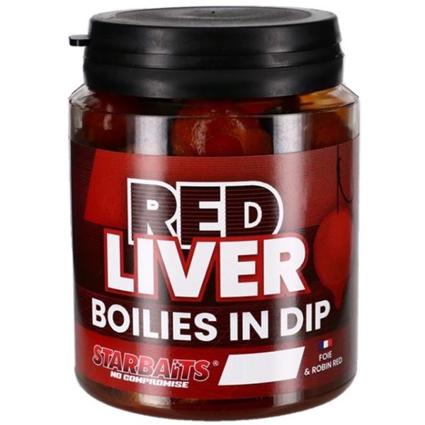 Starbaits Boilies In Dip Concept Red Liver 150 g