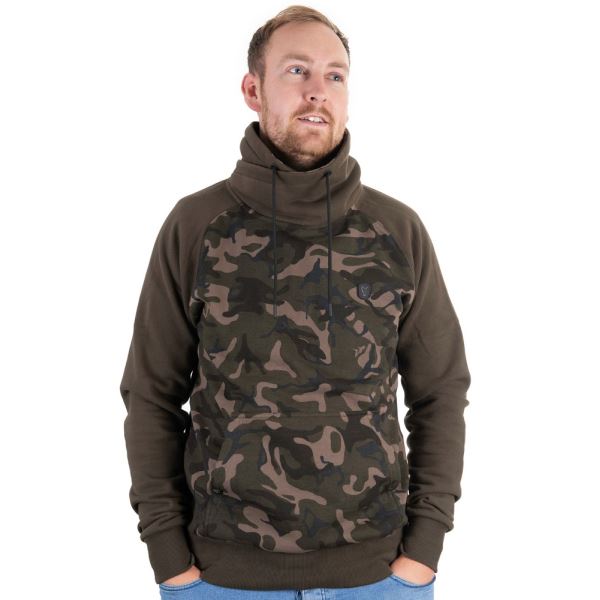 Fox Mikina Khaki Camo High Neck - S Fox Mikina Khaki Camo High Neck - S