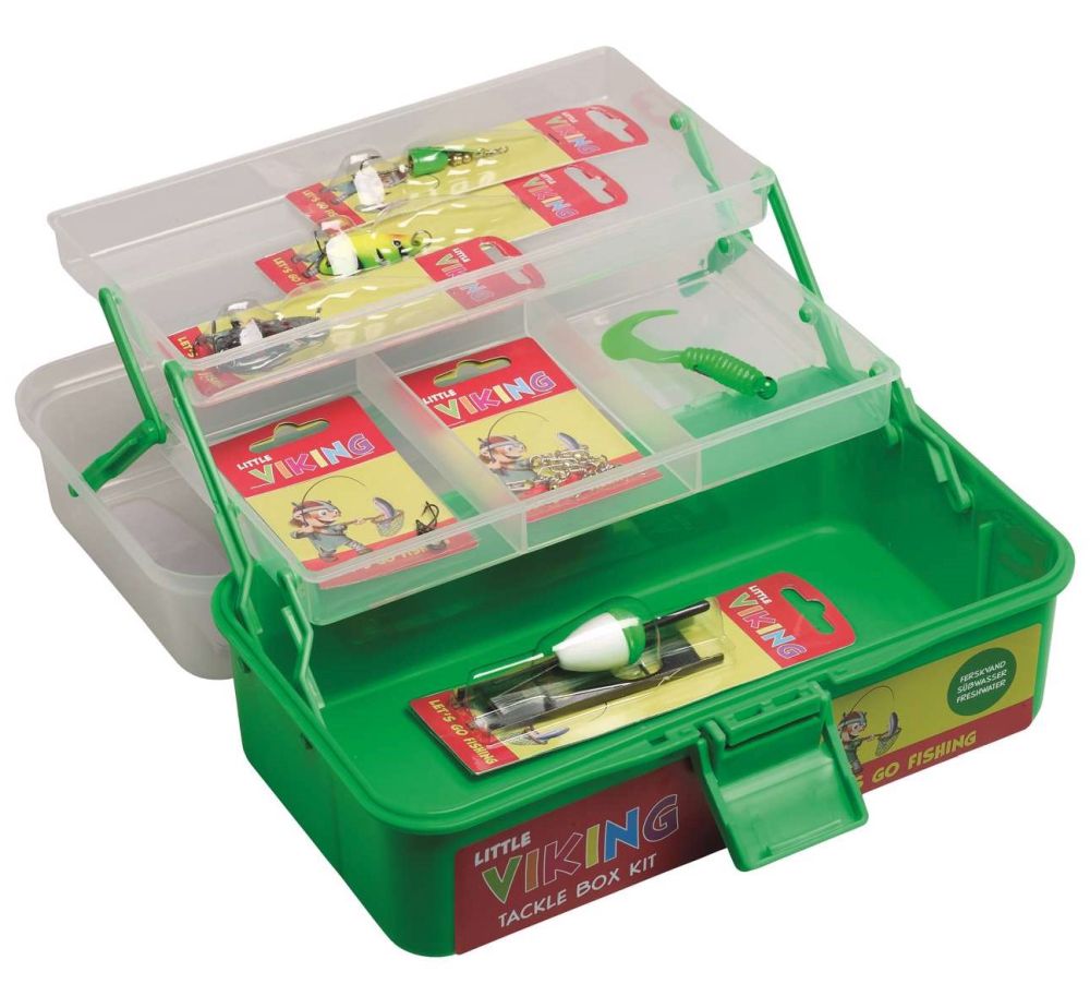 Levně Kinetic kufřík little viking tackle box kit green