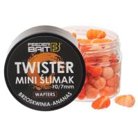 FeederBait Twister Mini Šlimak Wafters 11x8 mm 25 ml - R72- Broskev/Ananas