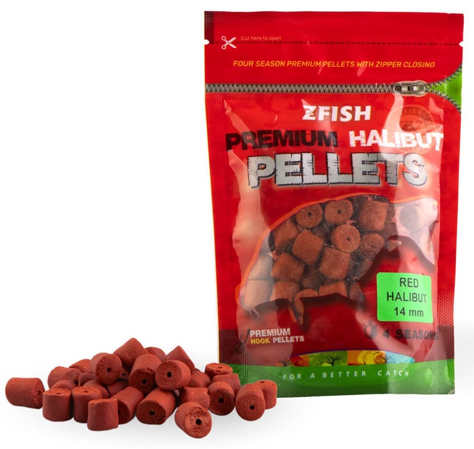 Levně Zfish chytací pelety premium halibut pellets red halibut 200 g - 14 mm