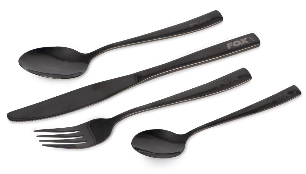 Fox sada příborů black stainless cutlery set