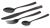 Fox Sada Příborů Black Stainless Cutlery Set