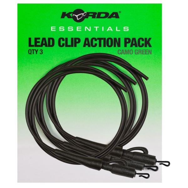 Korda Montáž Essentials Lead Clip Action Pack Tubing 3 ks
