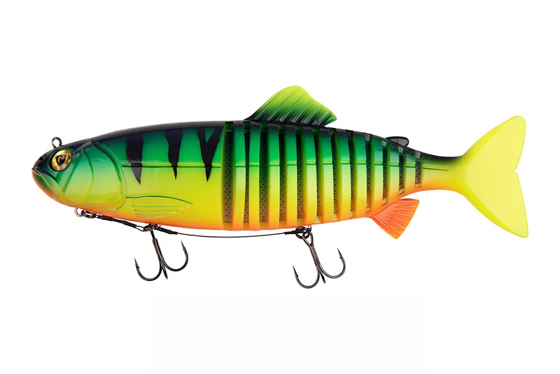 Fox rage gumová nástraha jointed replicants fire tiger uv - 32 cm