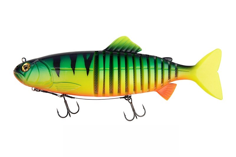 Fox Rage Gumová Nástraha Jointed Replicants Fire Tiger UV