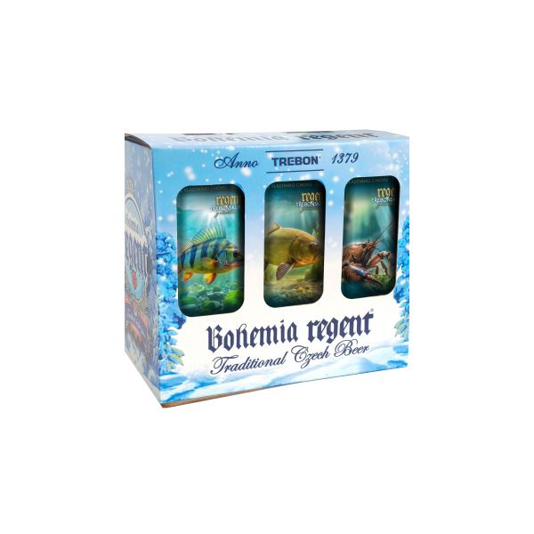 Bohemia Regent Pivo Dárkový Karton Zimní Vodní Říše 6x 0,5 l