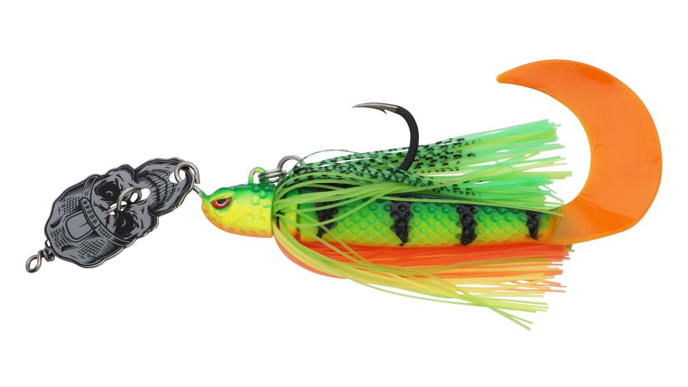 Madcat třpytka skull blade jig xl sinking firetiger uv - 18 cm 75 g