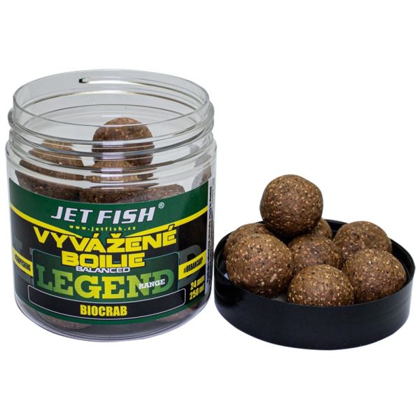 Jet Fish Vyvážené Boilie Legend Range Biocrab 250 ml