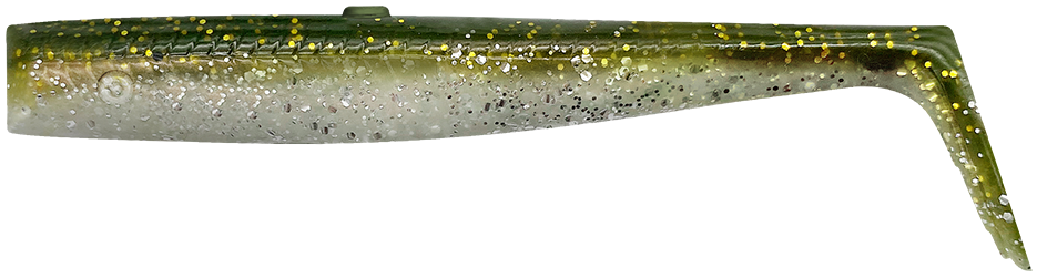 Levně Savage gear gumová nástraha sandeel v2 tail green silver 5 ks - 12,5 cm 15 g