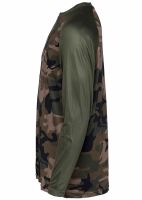 Prologic Triko UV Camo Long Sleeve T Shirt Camo Green (1)
