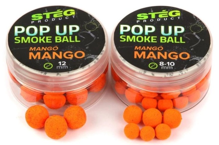 Stég plovoucí boilie pop up smoke ball 10 g 12 mm - mango