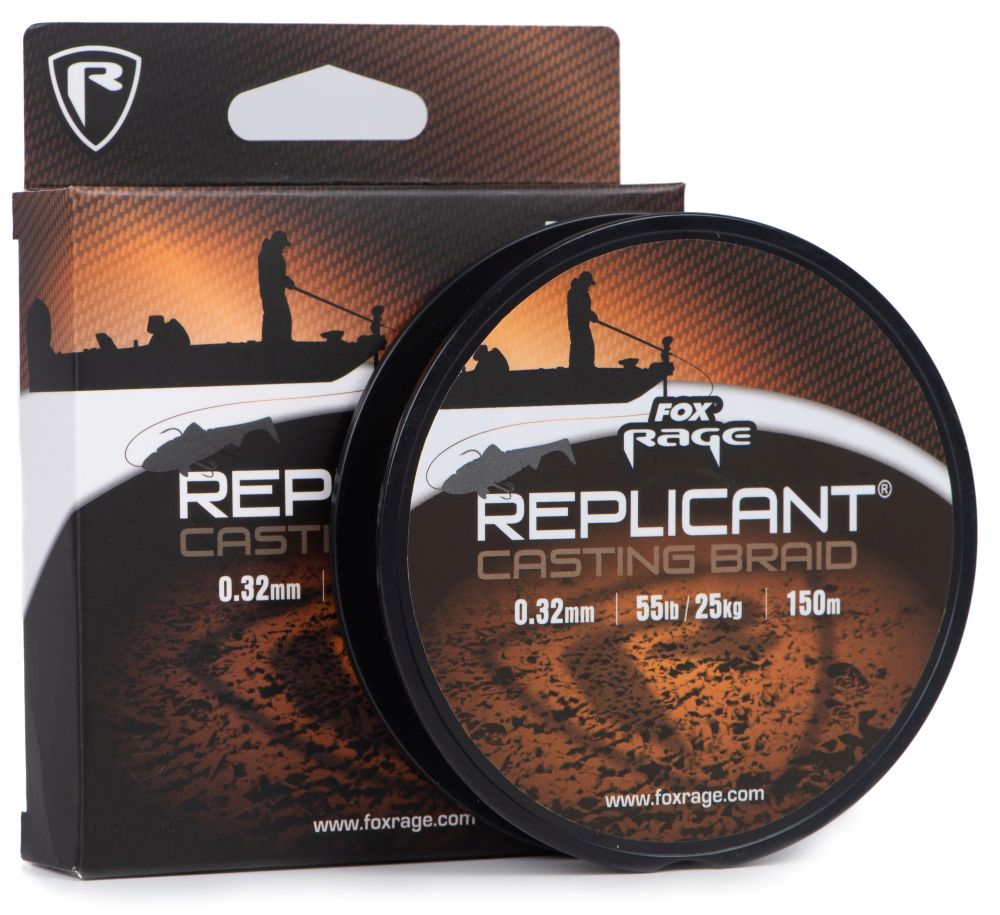 Fox rage splétaná šňůra replicant cast braid 150 m - 0,32 mm 55 lb