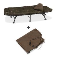 Nash Lehátko Scope Ops 4 Fold Sleep System MK II + Vyhřívaná Vložka Do Spacáku Scope OPS Heated Blanket