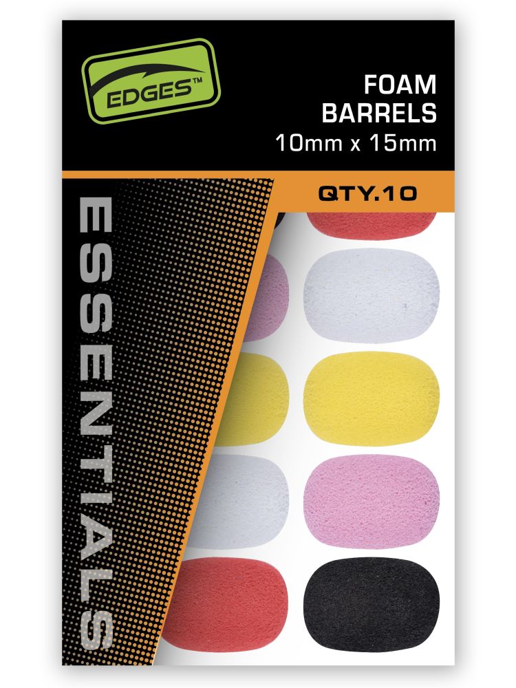 Fox pěnové válečky edges essentrials foam barrels mixed colour - 10x15 mm