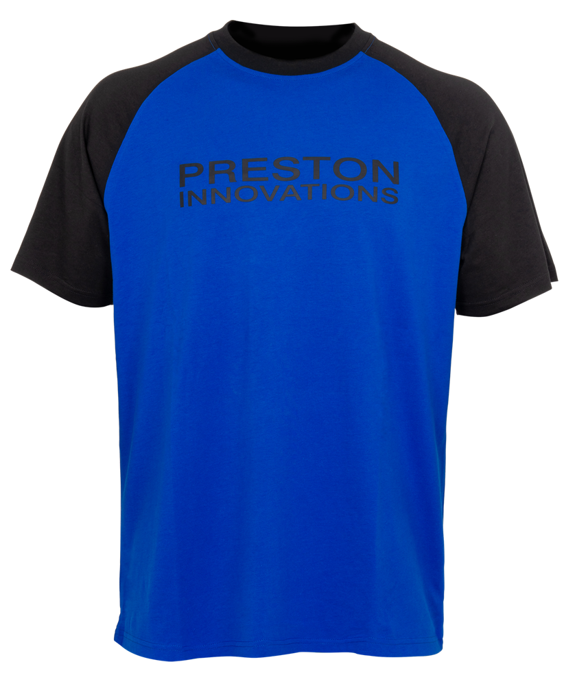 Preston innovations tričko lightweight blue raglan t-shirt - xl