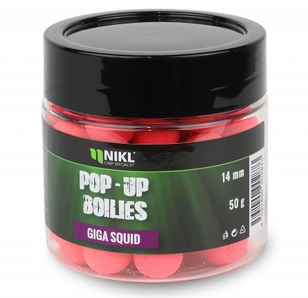 Levně Nikl plovoucí boilies giga squid - 16 mm 50 g