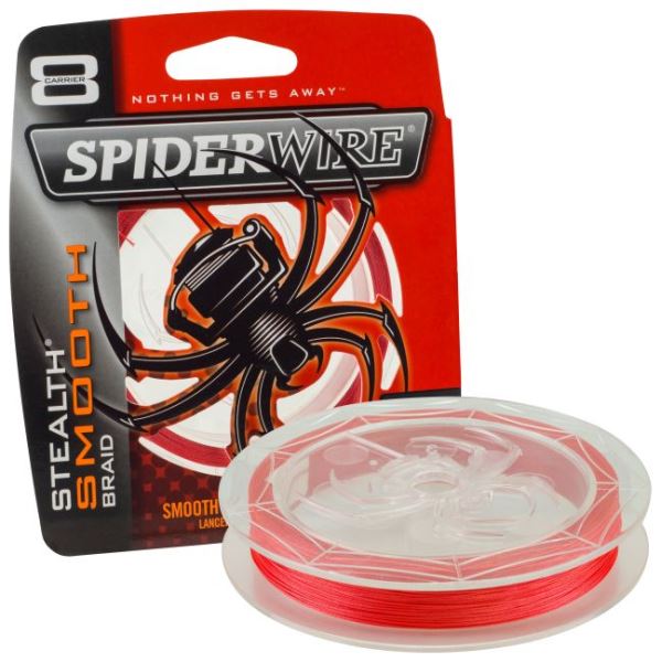 Spiderwire Splétaná šňůra Stealth Smooth 8 150 m červená