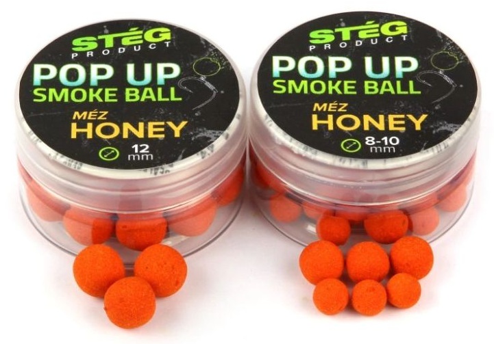 Stég plovoucí boilie pop up smoke ball 10 g 12 mm - honey
