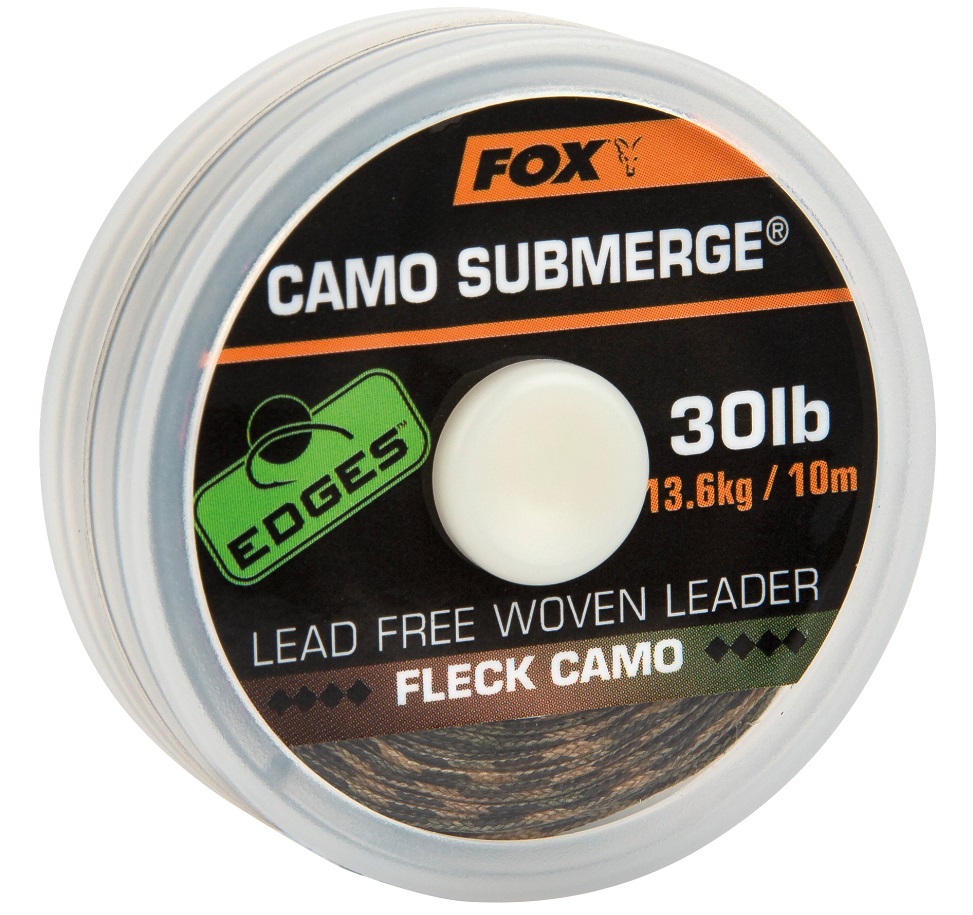 Fox návazcová šňůrka edges submerge fleck camo leader 10 m-průměr 40 lb / nosnost 18,1 kg