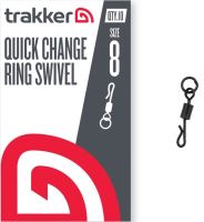 Trakker Obratlík QC Ring Swivel Velikost 8 10 ks