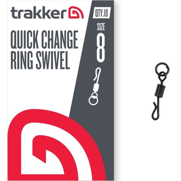 Trakker Obratlík QC Ring Swivel Velikost 8 10 ks