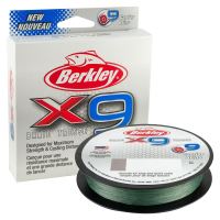 Berkley Splétaná Šňůra X9 Low Vis Green 300 m - 0,25 mm 27 kg